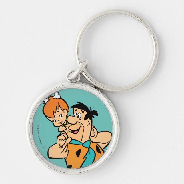 Porte-clés Les Pierrafeu | Fred & Pebbles Flintstone (Devant)
