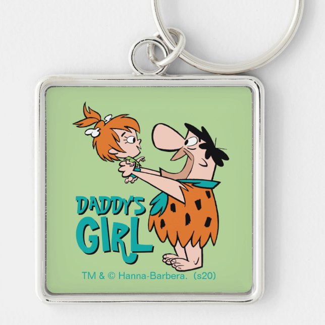 Porte-clés Les Pierrafeu | Fred & Pebbles - La fille de papa (Devant)