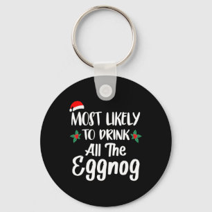 Porte-clés Les Plus Susceptibles De Boire La Famille Eggnog C
