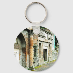 Porte-clés Les ruines de Pompeii - marché avec des temples