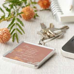 Porte-clés Les silhouettes de fleurs sauvages de Boss's Day s