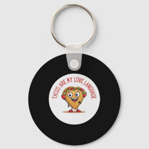 Porte-clés Les tacos sont mon langage de l'amour Funny Mexica