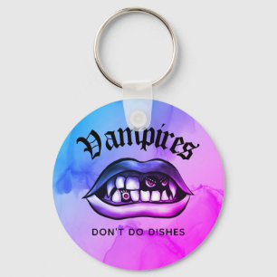 Porte-clés Les vampires ne font pas de plats drôles Vaporwave