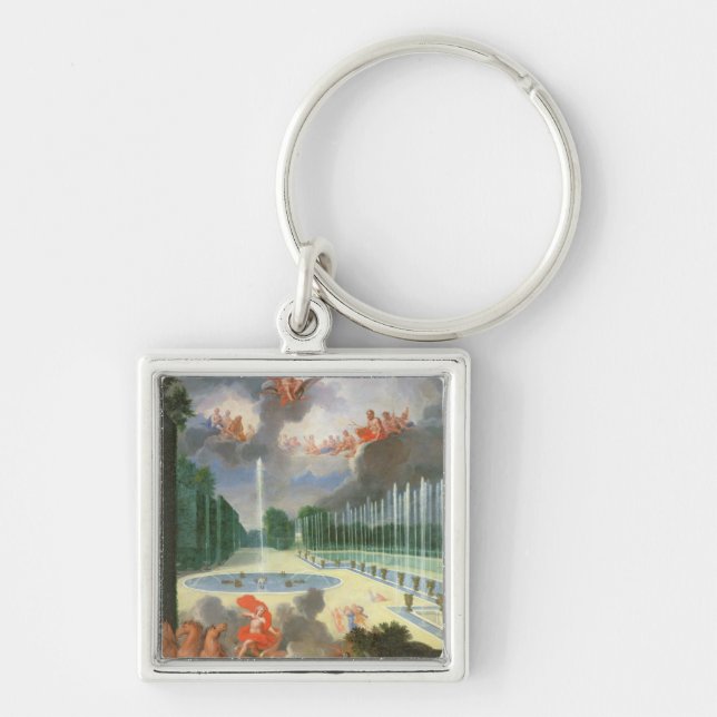 Porte-clés Les vergers de Versailles. Vue de piscine de (Devant)