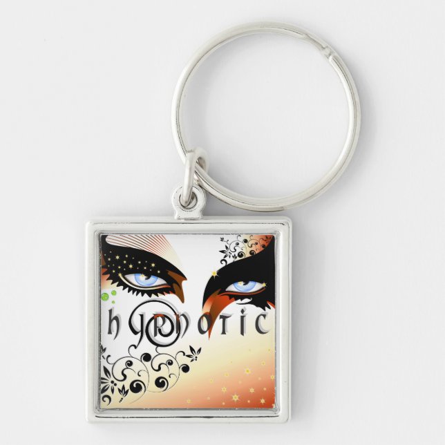 Porte-clés Les yeux hypnotiques bleus composent (Devant)