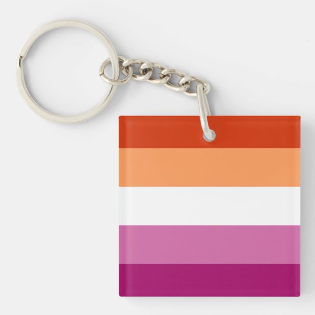 Porte-clés Lesbian Pride Flag LGBTQ (Devant)