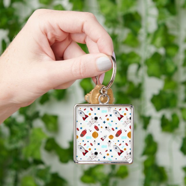 Porte-clés L'espace extra-atmosphérique pour enfants et Motif (main)