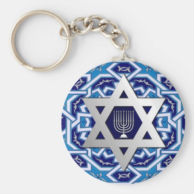 Porte-clés L'étoile d'argent de David Joyeux cadeau (Devant)