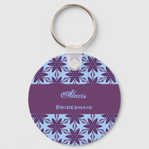 Porte-clés L'étoile pourpre de faveur de mariage de