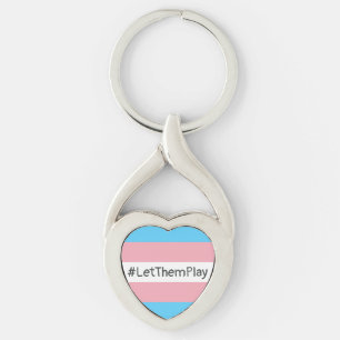 Porte-clés #Let'ThemPlay Drapeau Transgenre Athlètes