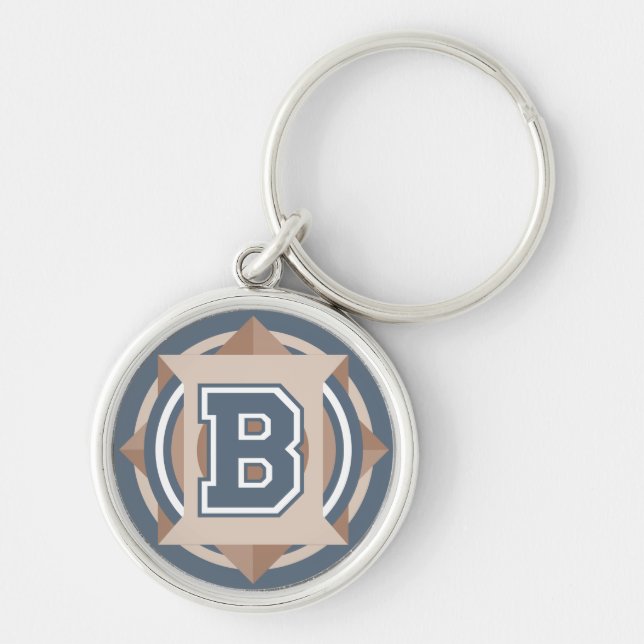Porte-clés Lettre "B" initiale (Devant)