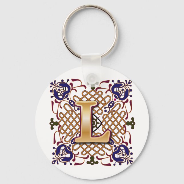 PORTE-CLÉS LETTRE CLÉ DE CONCEPTION L (Recto)