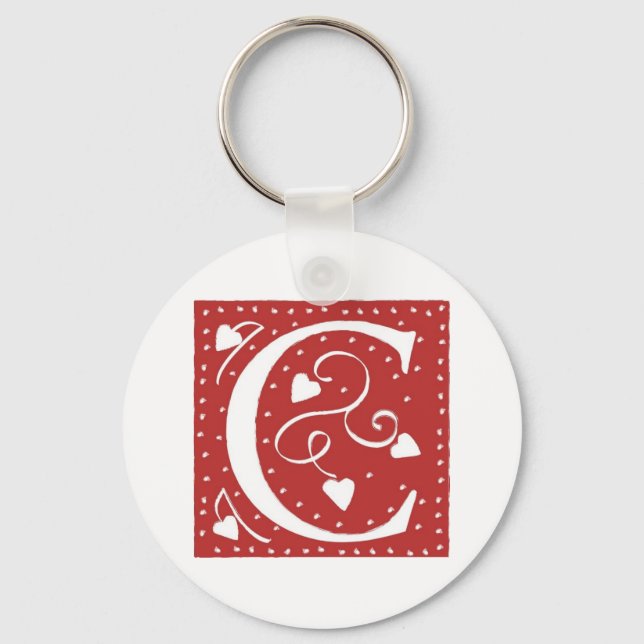 PORTE-CLÉS LETTRE COEUR MARIAGE (Recto)