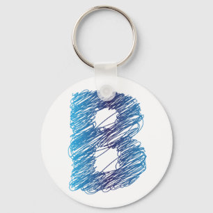 Porte-clés Lettre croisée B Porte - clé
