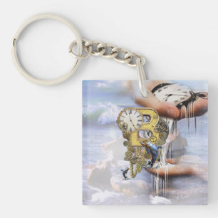 Porte-clés Lettre d'anniversaire B