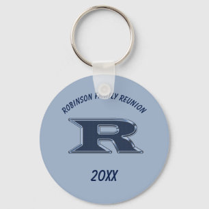 Porte-clés Lettre de conservation de la réunion familiale R M