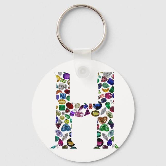 Porte-clés Lettre H Monogramme (Recto)