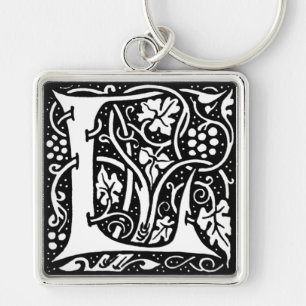Porte-clés Lettre 'L' William Morris Design - Porte - clé