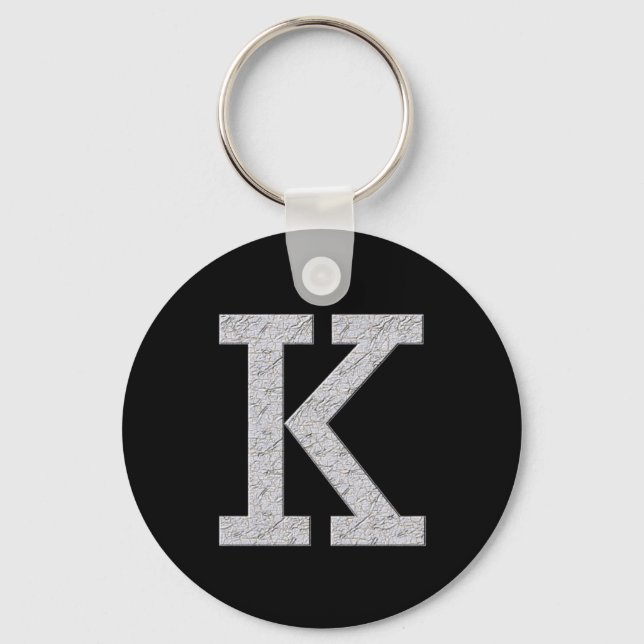 Porte-clés Lettre monogramme K (Recto)