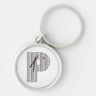 Porte-clés Lettre Percussion P