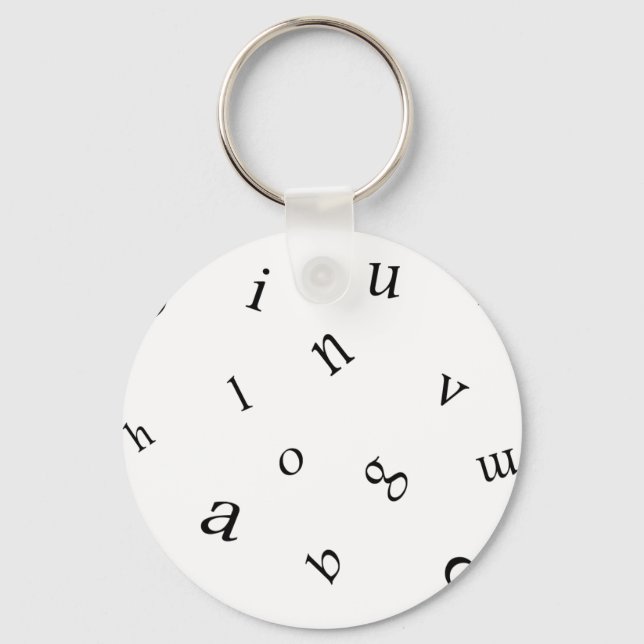 Porte-clés Lettres (Recto)