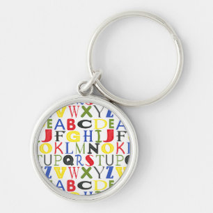 Porte-clés Lettres brillamment colorées par Megan Meagher
