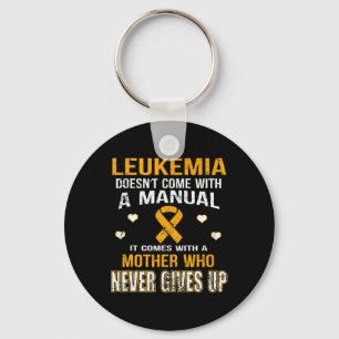 Porte-clés LEUKEMIA vient avec une mère qui n'abandonne jamai