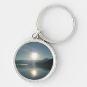 Porte-clés Lever de soleil sur le fjord College en Alaska Pho
