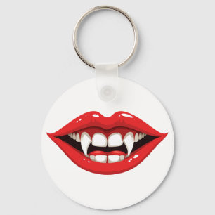 Porte-clés Lèvres de vampire rouges