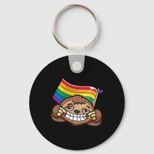 Porte-clés Lgbt Drapeau T Chemise Sloth Gay Lesbian Resist Ho