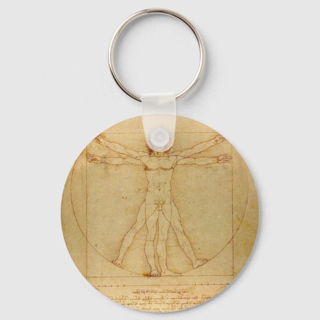 Porte-clés L'homme vitruvien de Da Vinci (Recto)