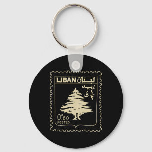 Porte-clés Liban Soutien Vintage Liban Beyrouth Carte Libanai