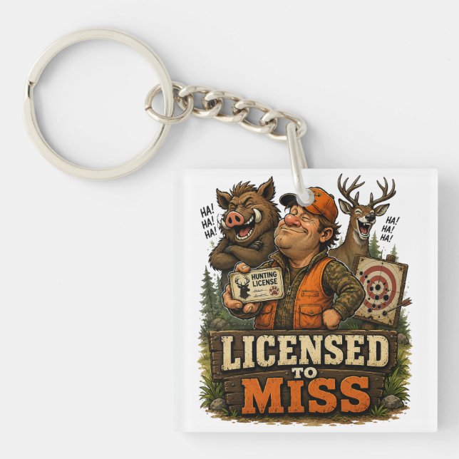 Porte-clés Licensed To Miss (Devant)