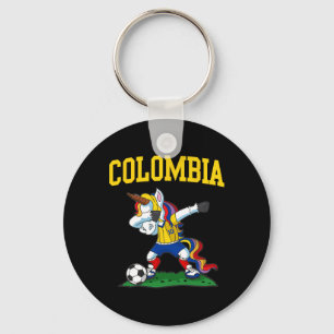 Porte-clés Licorne de football Dabbing Colombie Footll colomb