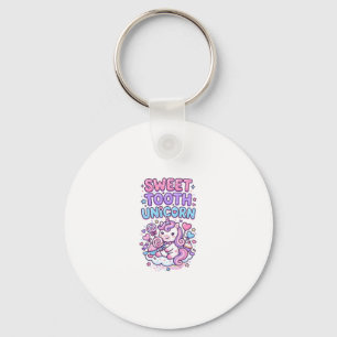 Porte-clés Licorne Douce Dent Licorne Mignonne Pastel Mignon