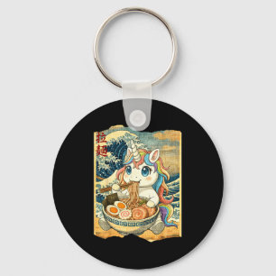 Porte-clés Licorne drôle Kawaii bol de nouilles de ramen japo