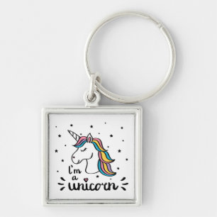 Porte-clés Licorne   je suis une licorne