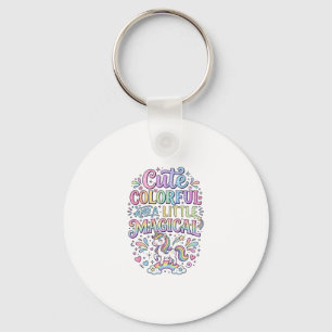 Porte-clés Licorne Mignonne Colorée et un Peu Magique Origina