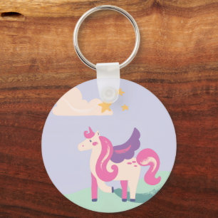 Porte-clés Licorne Mignonne & Vibes Positives