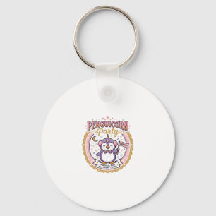 Porte-clés Licorne Penguicorne Fête POD Prêt Design Zazzle_1