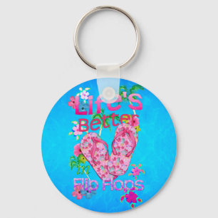 Porte-clés Life Is Better In Flip Flops