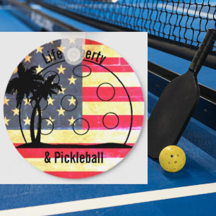 Porte-clés Life Liberty & Pickleball USA