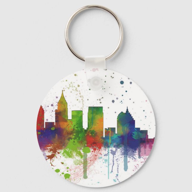 PORTE-CLÉS LIGNE SKYLINE ATLANTA GEORGIA (Recto)