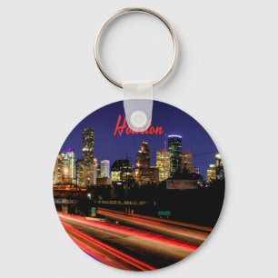 Porte-clés Ligne Skyline de Houston Texas City