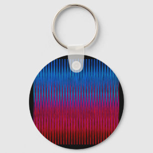 Porte-clés Lignes nettes de conception d'art d'abstraction de
