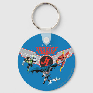 Porte-clés Ligue de la justice Flying Air Badge and Heroes