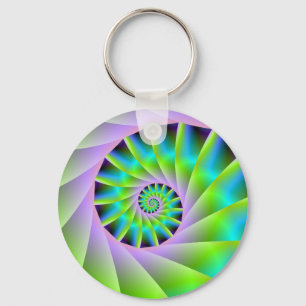 Porte-clés Lilac Turquoise et Porte - clé Spiral Vert