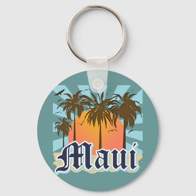 Porte-clés L'île de Maui Hawaii Souvenir (Recto)