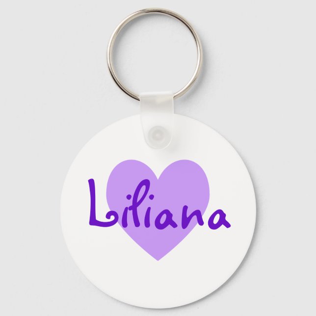 Porte-clés Liliana en violet (Recto)