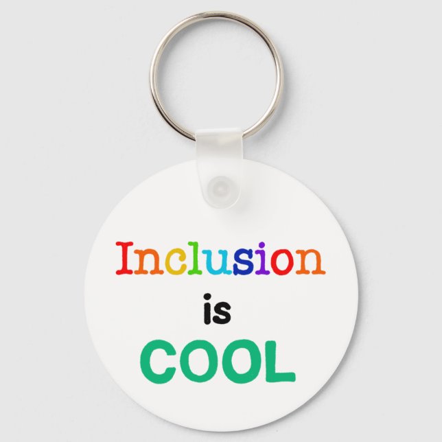 Porte-clés L'inclusion est COOL - Sensibilisation à la Neurod (Recto)